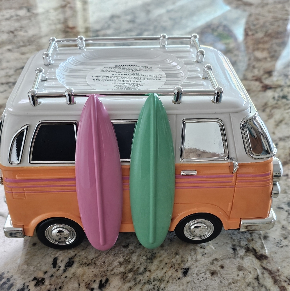 Bath & Body Works Surf Van Candle Holder NEW